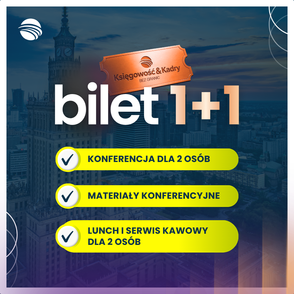 Grafika szkolenia: Kadry & Księgowość Bez Granic – Bilet 1+1